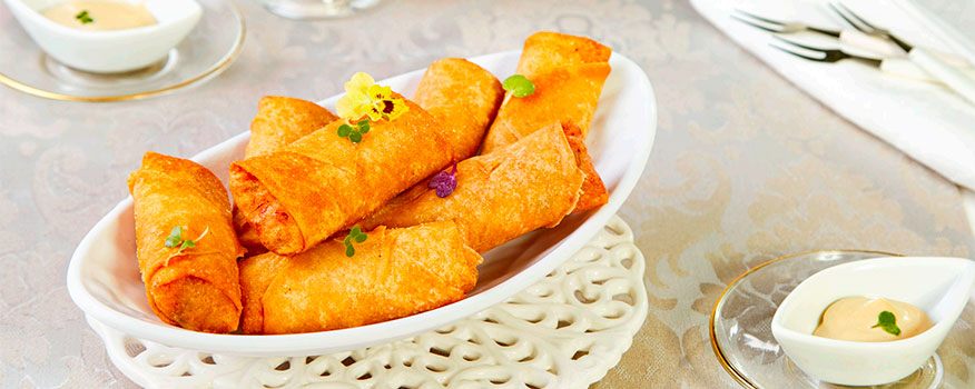 Receta de rollito de primavera con salsa japonesa